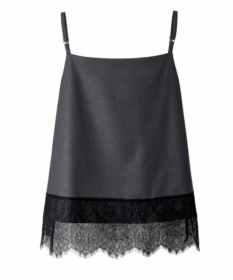lace camisole / gray（セットアップ対応）
