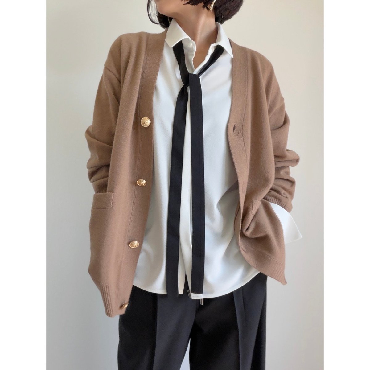 LEONARD✨トリム　ウールジャケット　毛　カーディガン　ベージュブラウン ジャケット|レリアン | レリアン公式オンラインストア