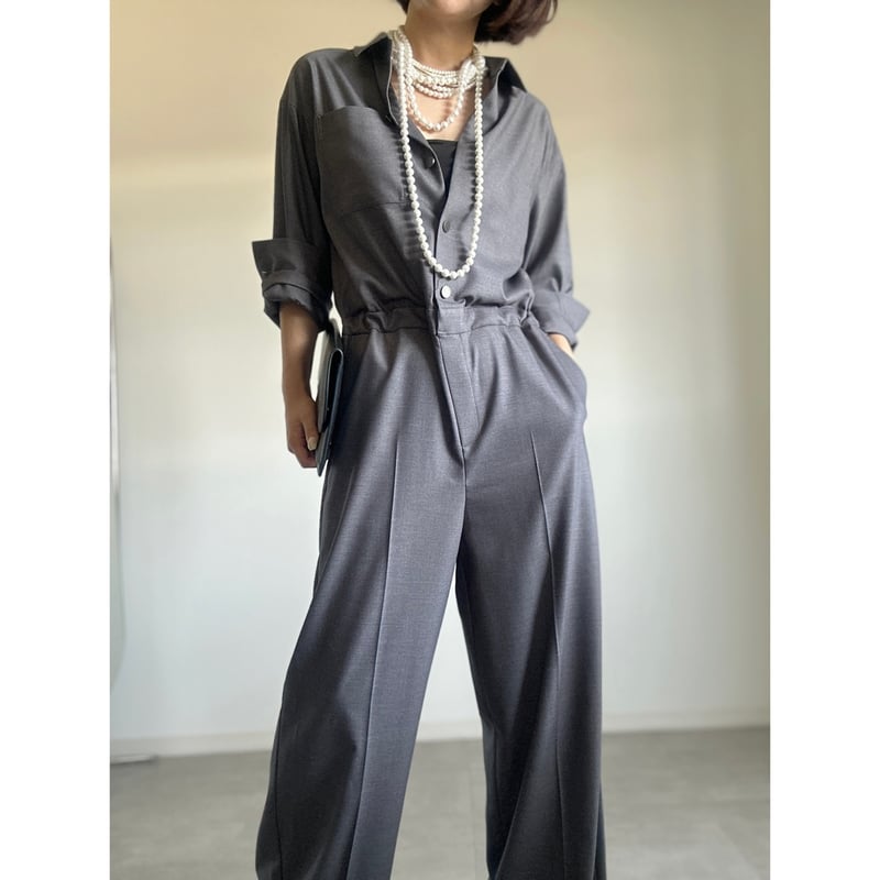 IORE イオレ SUSPENDERS PANTS グレー 36 JS02 / gray | L'ECRIN