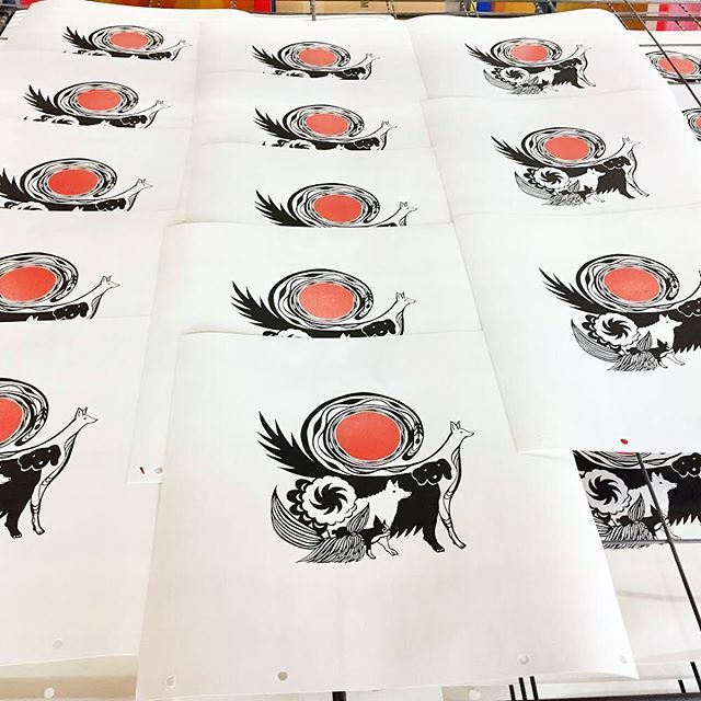 下條ユリの干支画「戌年 Year of the DOG」シルクスクリーン | OFF-GRID