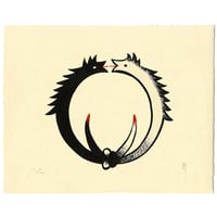 下條ユリの干支画「申年 Year of the Monkey」シルクスクリーン | OFF-G