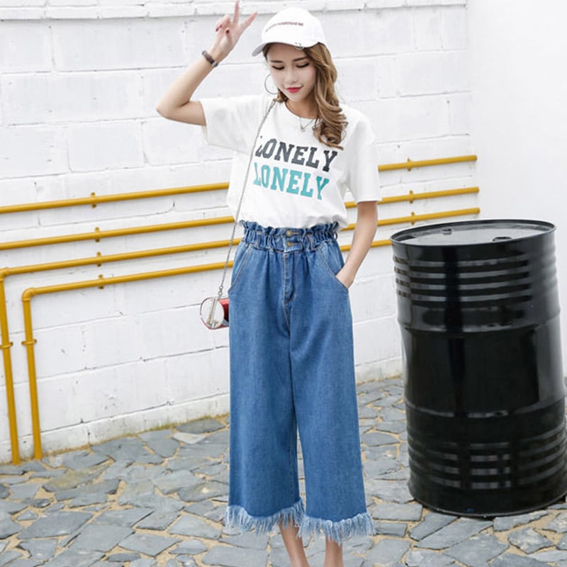 HEVE デニムガウチョパンツ　38 エレガントバギー hs-ek-04109.jpg