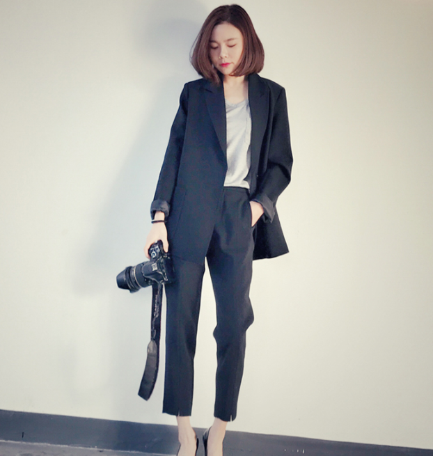 良品✨23区 スーツ セットアップ 大きいサイズ 3XL 黒 ジャケット パンツ 楽天市場】パンツスーツ セットアップ 全3色 2点セット 黒 紺