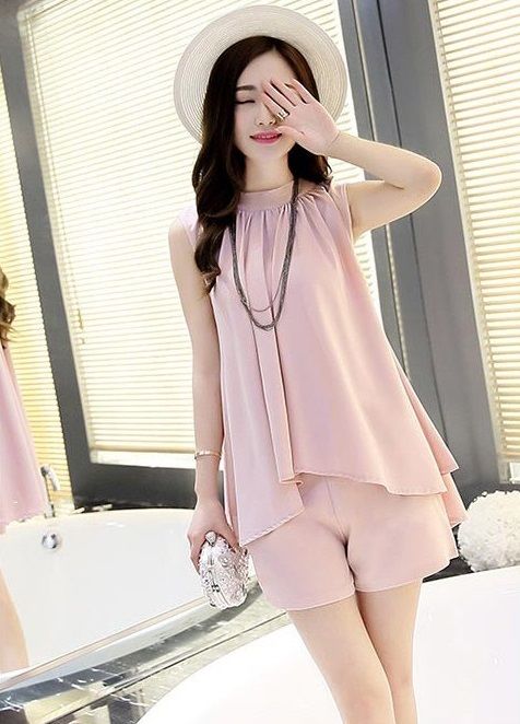 上下セットアップ ショートパンツ セットアップ ノースリーブ