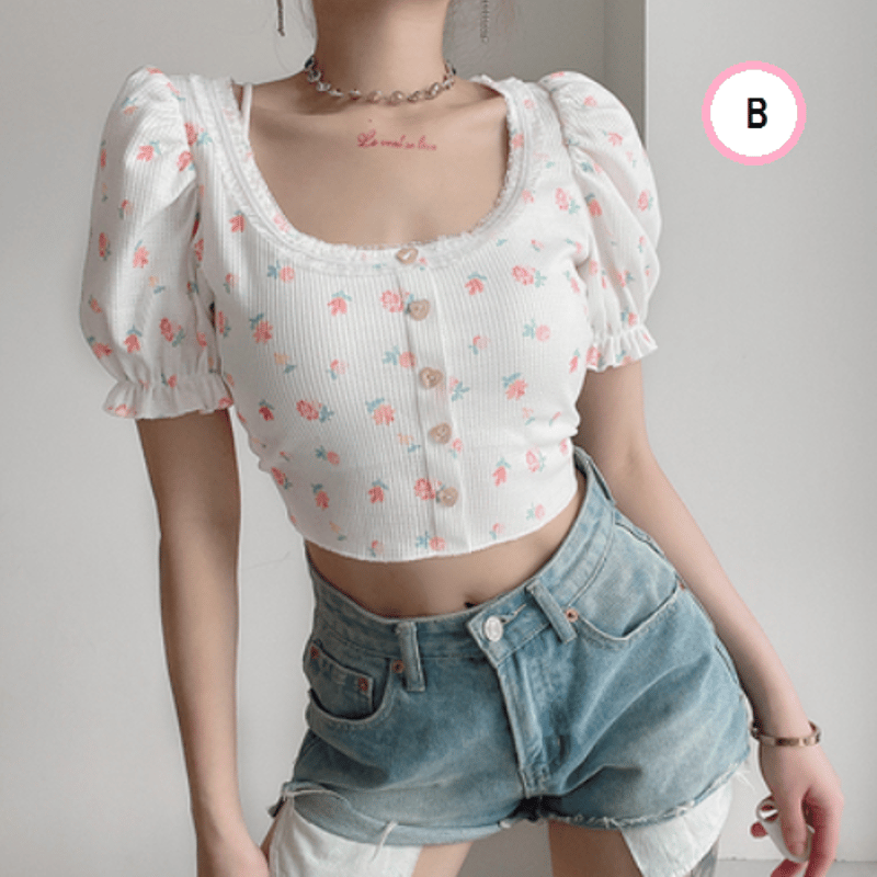 チャコット バランス 半袖ニット トップス パフスリーブ コレクション