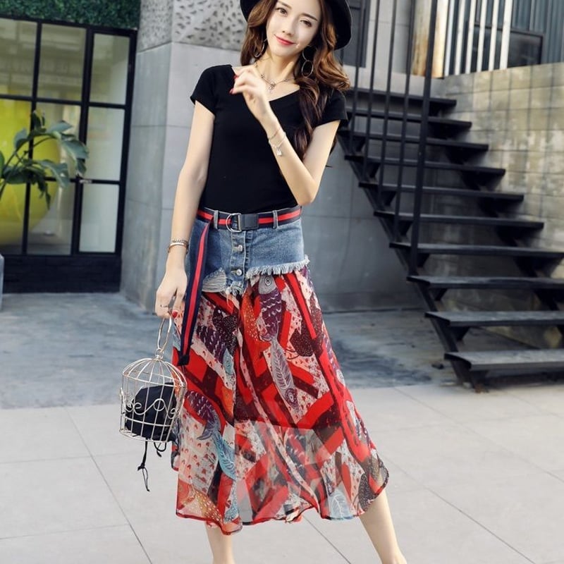 アルゴンキン レース フラップ シフォン スカート セット アルゴンキン レース フラップ シフォン スカート セット ALGONQUINS