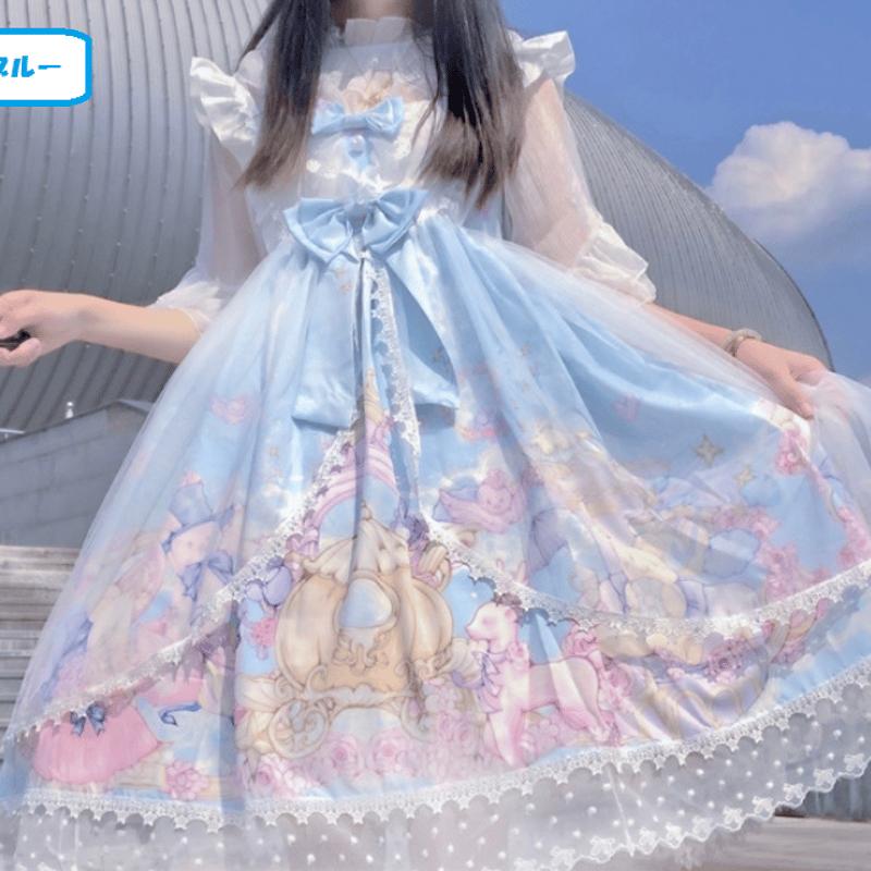 ワンピース ゆめかわ ゆめロリ 夢カワ ロリータ ドレス ロリィタ 甘
