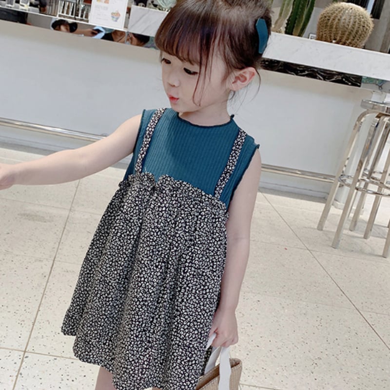 ワンピース 子ども服 キッズ ファッション 女の子 子供服 レオパード柄