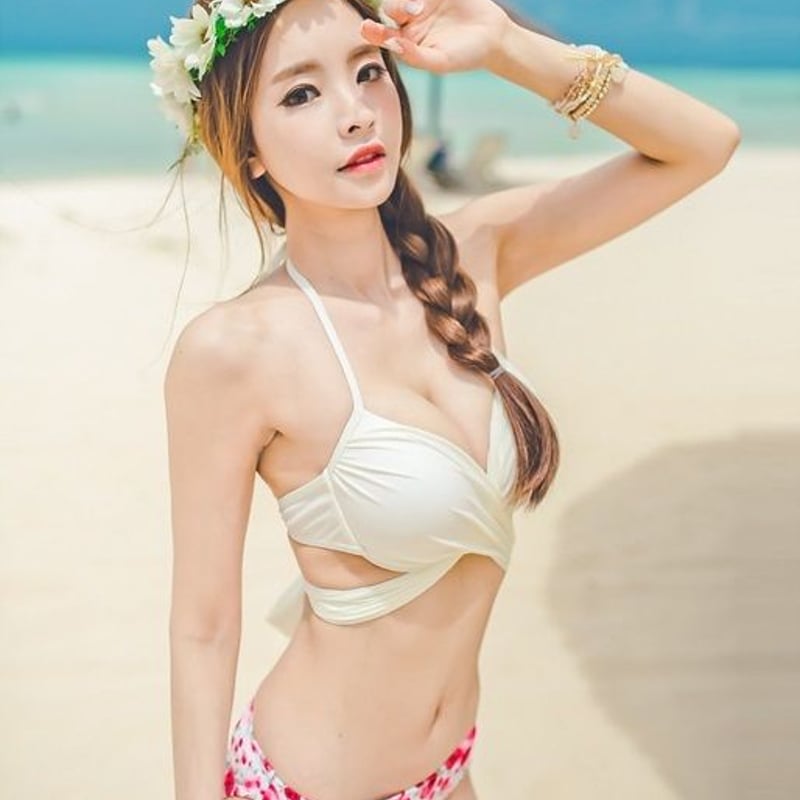 水着 ビキニ 花柄 フラワー柄 上下セット 上下別柄 セパレート