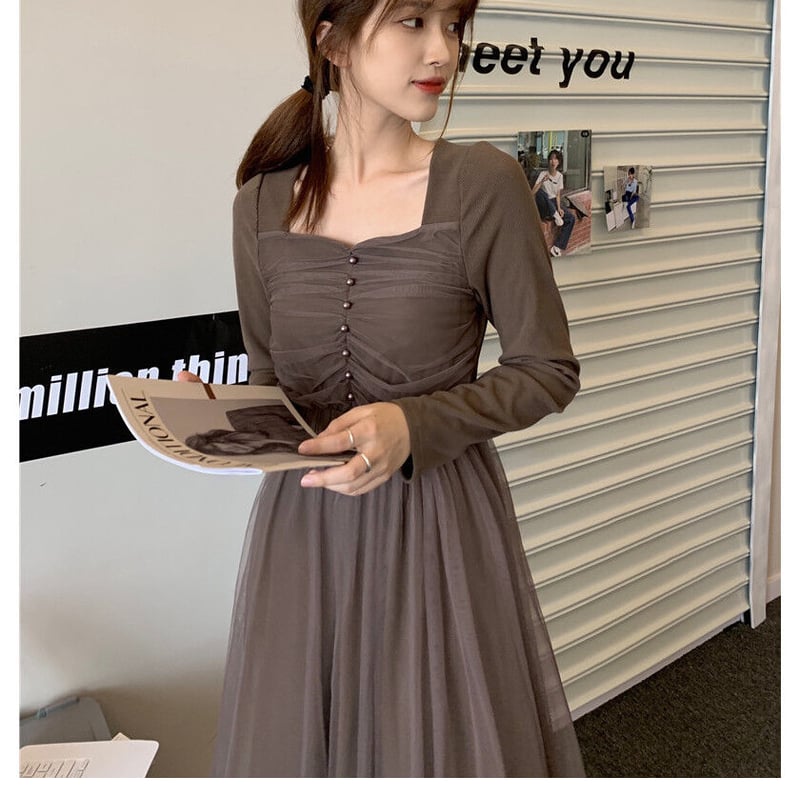 ミセス エレガント☆シフォンワンピースシフォンワンピ 大人