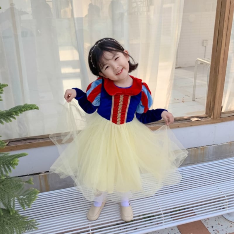 白 雪 姫 コスプレ 衣装 キッズ 子供服 子ども ワンピース スカート  