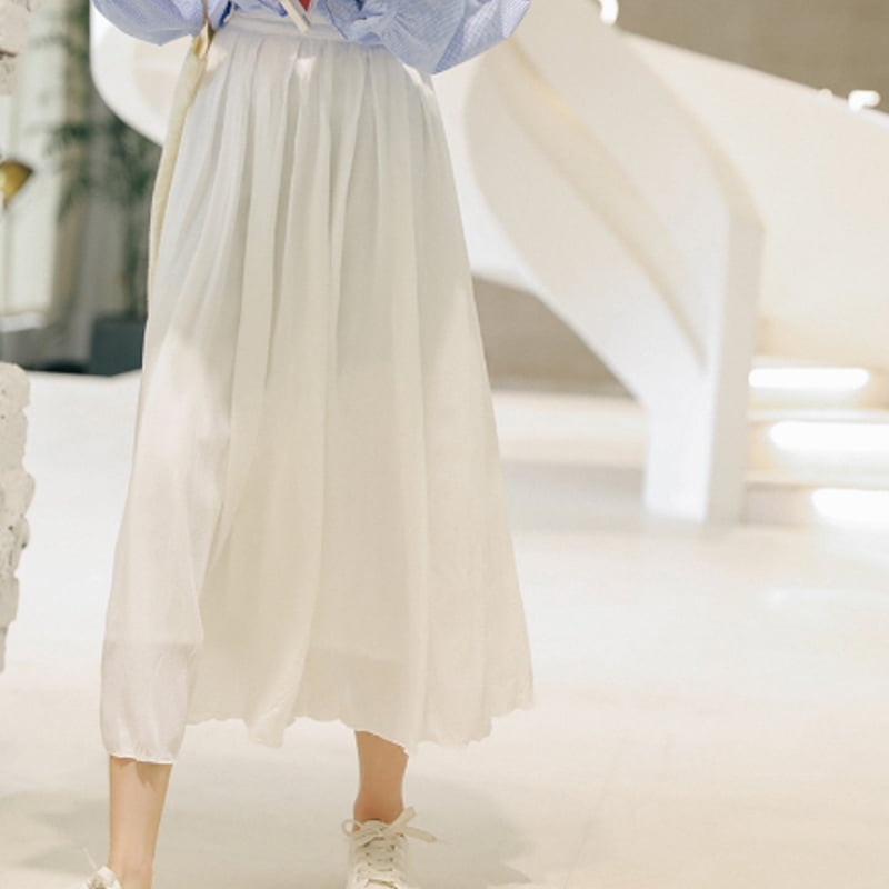 ホワイト Aラインスカート 後ろファスナー zz-30514_011-1.jpg?1708501812