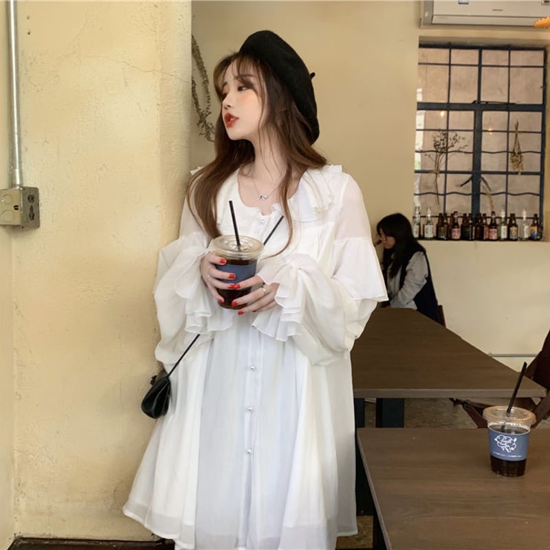 コムデギャルソン ホワイト シフォン チュニック 五分袖 楽天市場