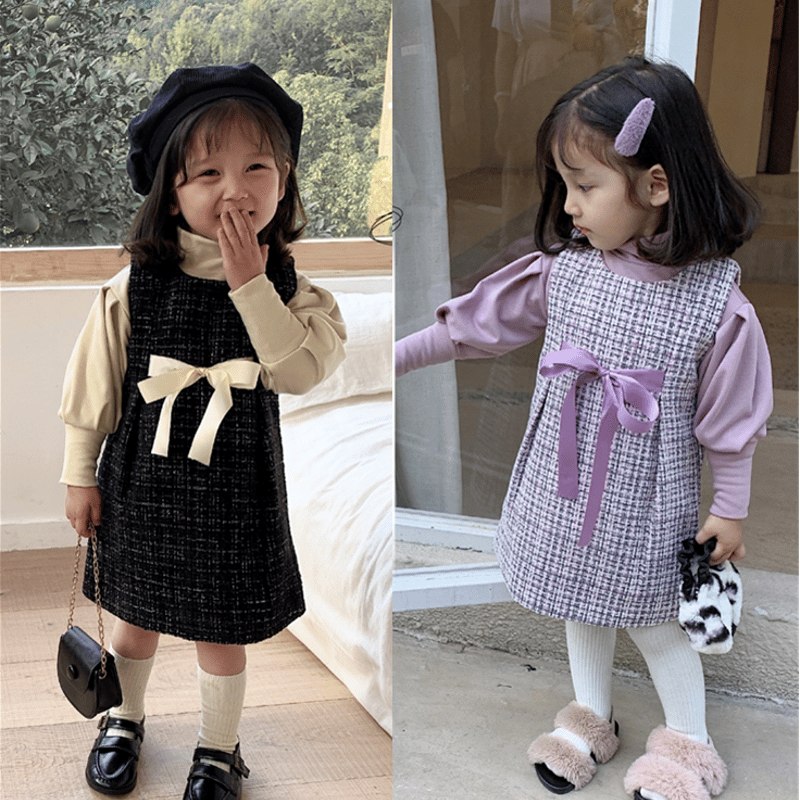 リボンノースリーブワンピース☆入園入学に 七五三 フォーマル 子ども