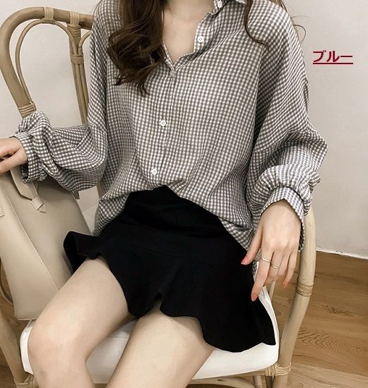 レディース 【極美品✨️エンフォルド】ENFOLD チェック パフスリーブ 