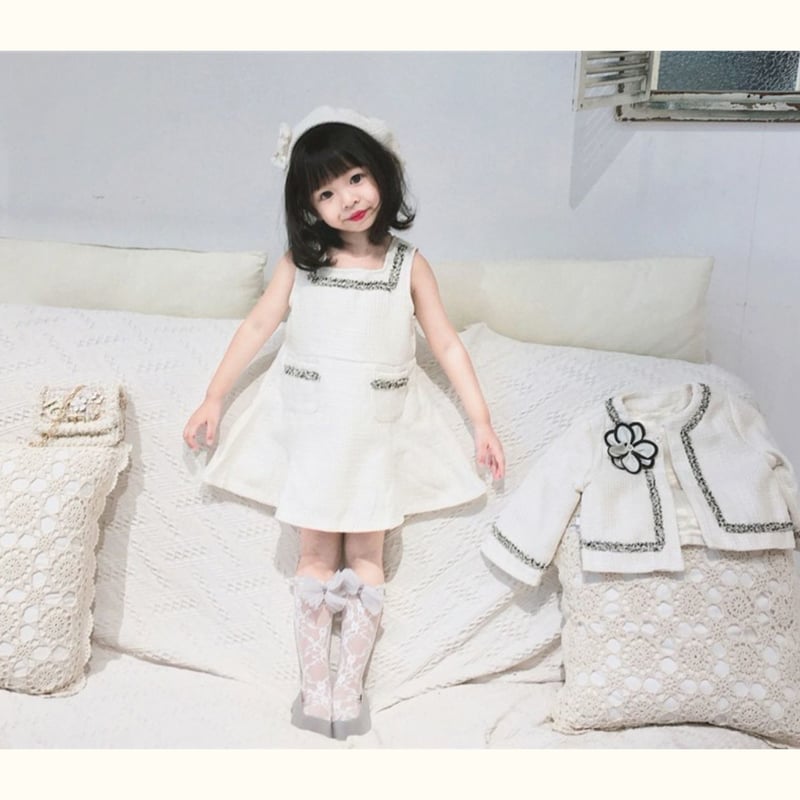 韓国子供服風 女の子スーツ♡2点セットジャケット＋スカート 卒園式