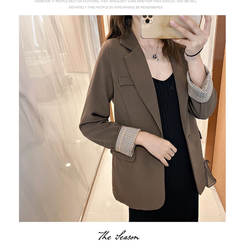 袖切り替え☆ナチュラル テーラードジャケット カーデ ジャケット