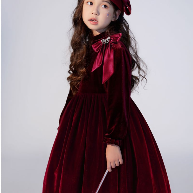 高級感漂うキッズドレス 子供服 フォーマルドレス レトロ ヴィンテージ