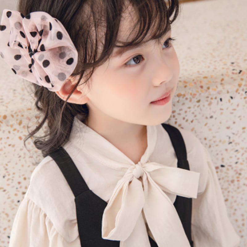 セットアップ 子供服 ワンピース シャツ ブラウス リボンタイ 長袖