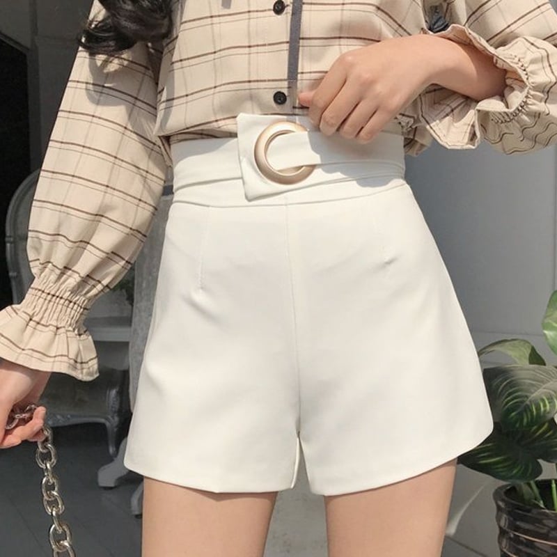 ハイウエスト七分丈パンツ☆シンプルデザインのオシャレ着 楽天市場】パンツ 7分丈（カラーピンク）（パンツ｜ボトムス