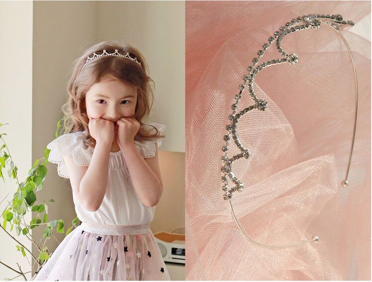 キッズ☆王冠 女の子 ヘアバンド 入園式 入学式 韓国風 おしゃれ