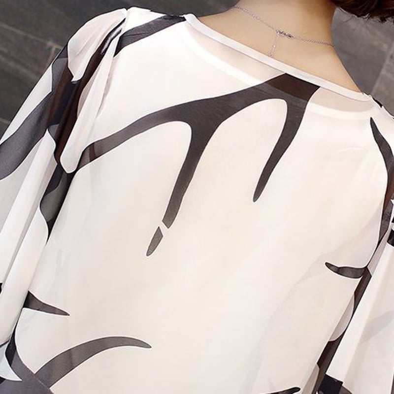 コムデギャルソン ホワイト シフォン チュニック 五分袖 コムデギャルソン ホワイト シフォン チュニック 五分袖