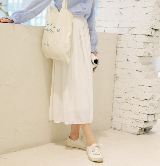 ホワイト Aラインスカート 後ろファスナー ピケニット】Aラインスカート | ユニフォーム総合メーカーの