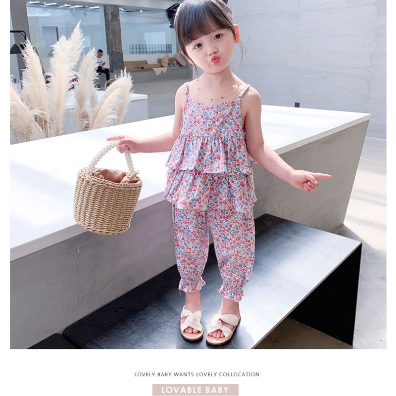 セットアップ キャミソール＋パンツ キッズ ベビー服 セットアップ 
