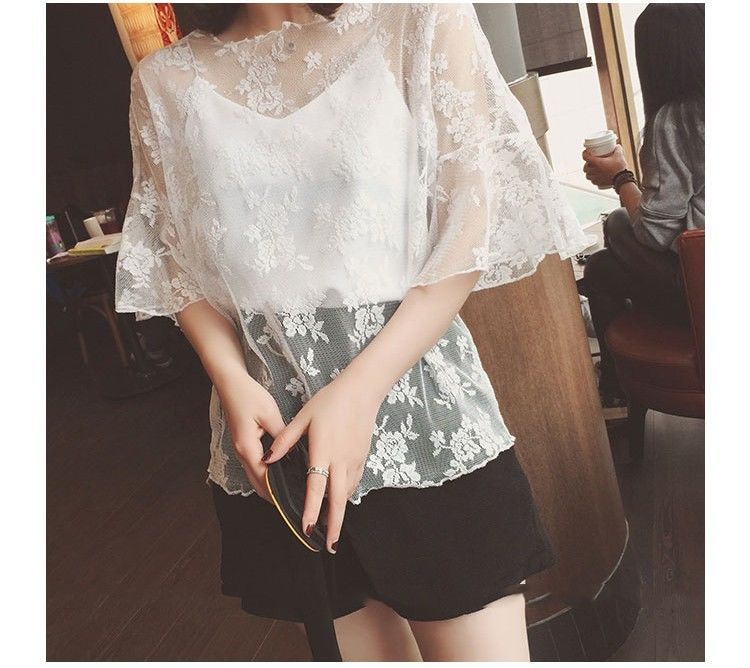 OurHappy24aw 花柄00sレースハートトップス OurHappy24aw 花柄00sレースハートトップス