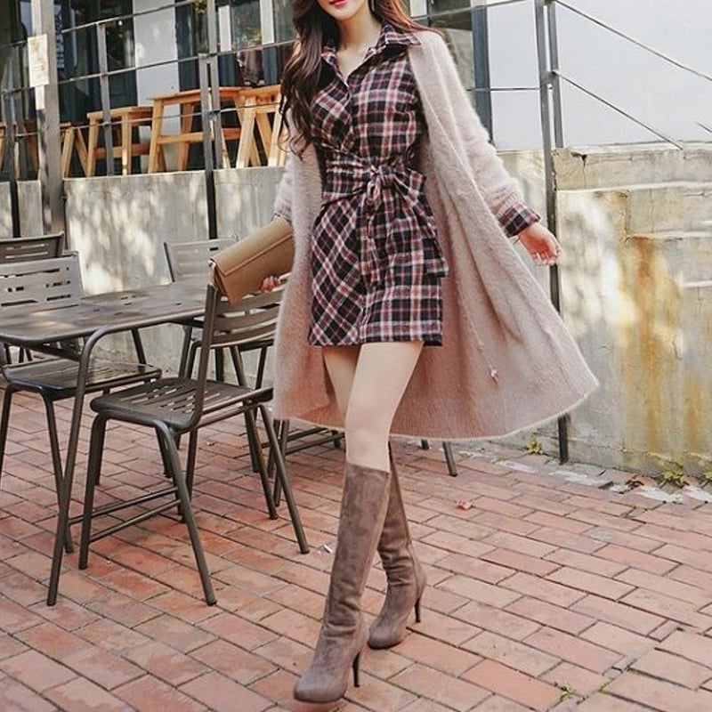 BURBERRY BLUE LABEL ノバチェックシャツワンピース 七分袖 希少