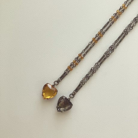 〖NECKLACE〗ハートラインストーンネックレス