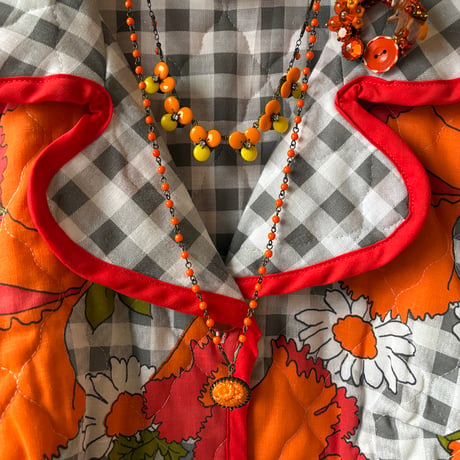 〖NECKLACE〗フラワーガーデンネックレス　みつばな各色