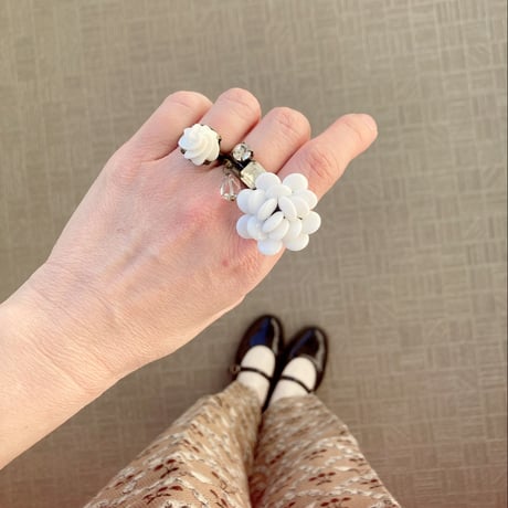 〖RINGSET〗ホワイトリングセット