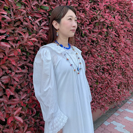 〖NECKLACE〗小花モチーフロングネックレス