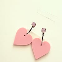 〖PIERCE･EARRINGS〗ベビーピンクハートピアス