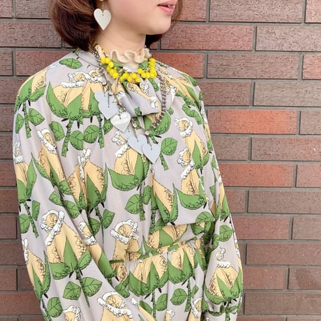 〖NECKLACE〗グレーハートネックレス
