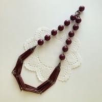 〖NECKLACE〗シリーズまるネックレス　ブラウンカラー