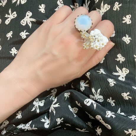 〖RING〗リボンフラワーリング