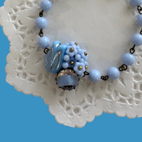 〖BRACELET〗ベビーブルーチューリップブレスレット