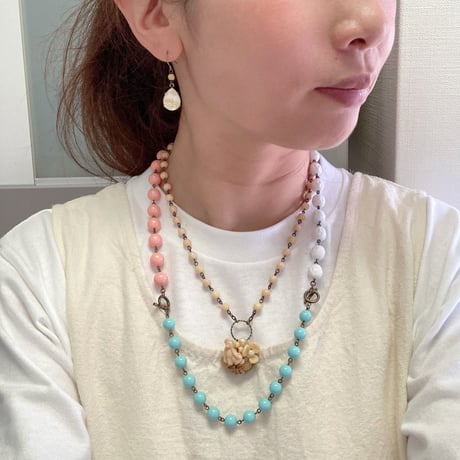 〖BRACELET〗ジョイントブレスレット　スカイブルー・ターコイズブルー
