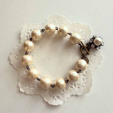 〖BRACELET〗コットンパールブレスレット