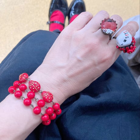 〖NECKLACE・BRACELET〗テントウムシネックレス・ブレスレット