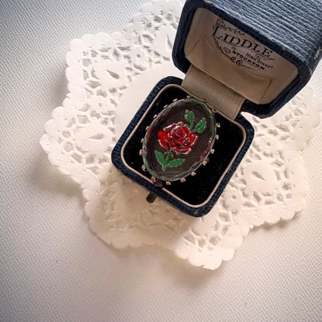 〖RING〗赤いバラ　インタリオリング