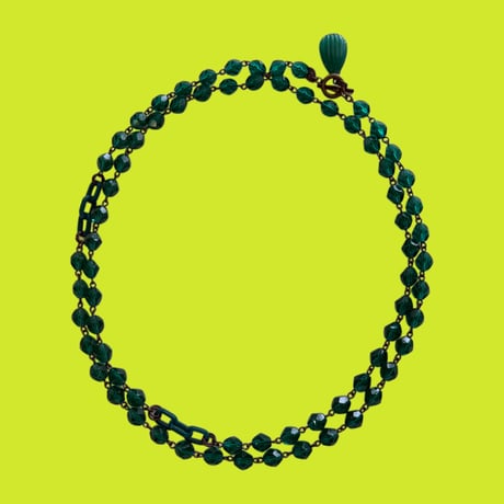 〖NECKLACE〗グリーンロングネックレス