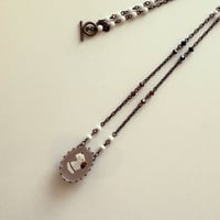 〖NECKLACE〗ヴィンテージオーバルネックレス イヌのインタリオガラス