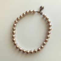 〖NECKLACE〗コットンパールネックレス　ベージュ