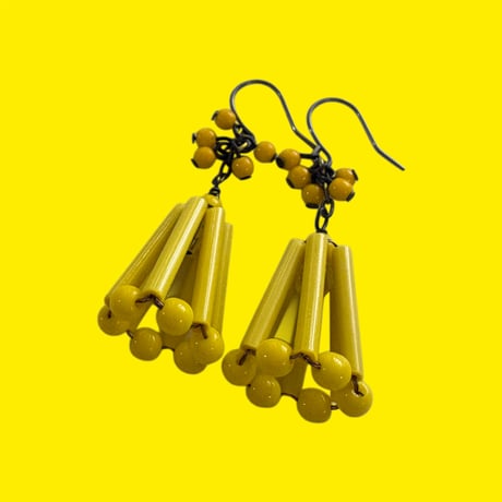 〖PIERCE･EARRINGS〗イエローアンブレラピアス・イヤリング