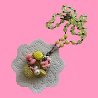 〖一点もの〗マイフェイバリットネックレス　イエローティータイム