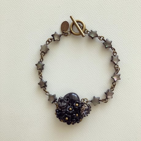 〖BRACELET〗くろねこさんのおほしさまブレスレット