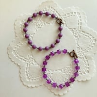 〖BRACELET〗ジョイントブレスレット　パープル系